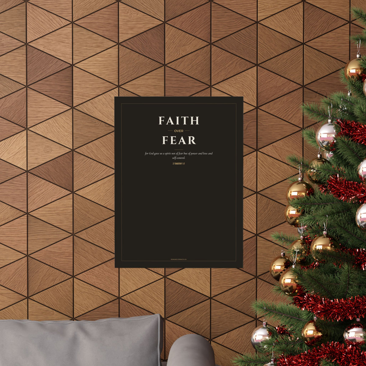 Faith Over Fear Scripture Print | 2 Timothy 1:7