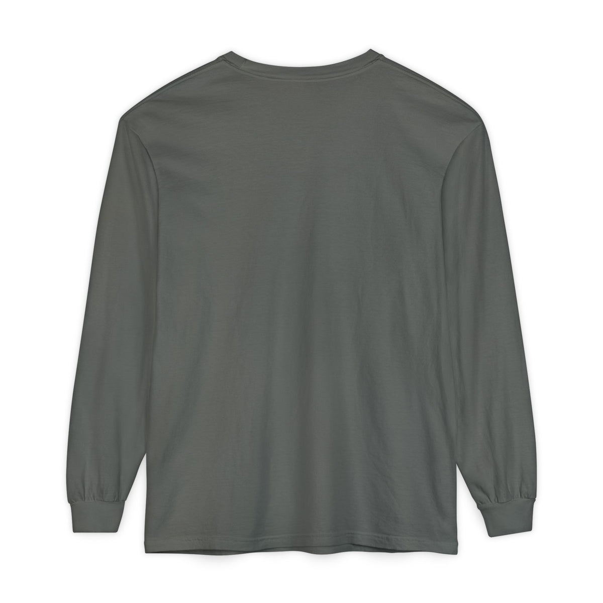 I Am a Christian Christian long sleeve tee in pepper, back mockup