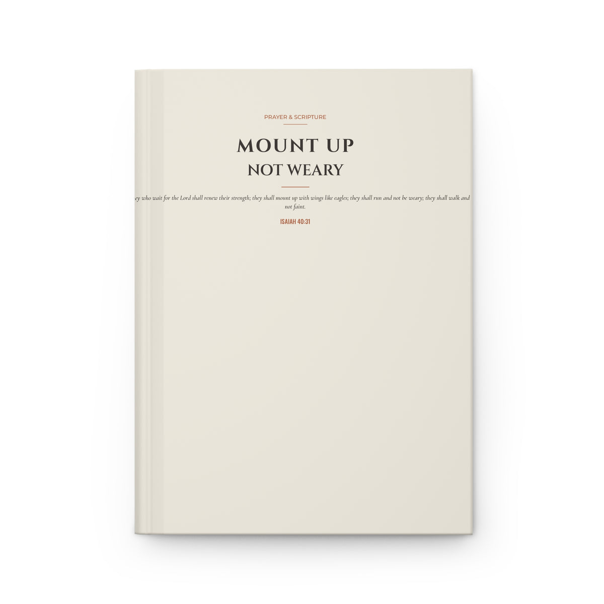 Mount Up / Not Weary Prayer Journal | Isaiah 40:31