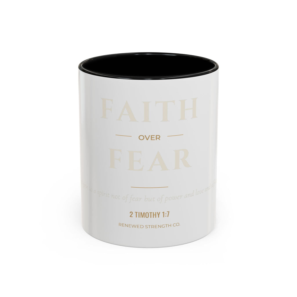 Faith Over Fear – Accent Faith Mug