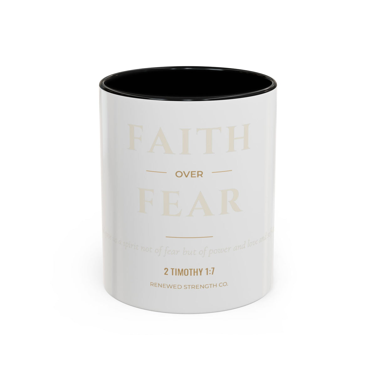 Faith Over Fear – Accent Faith Mug
