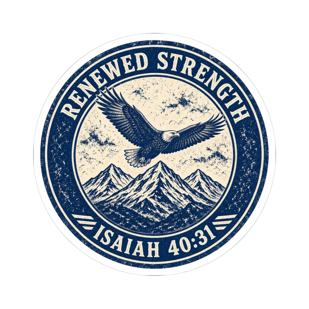 Renew Your Strength Sticker – Isaiah 40:31 Bible verse sticker (view 2)