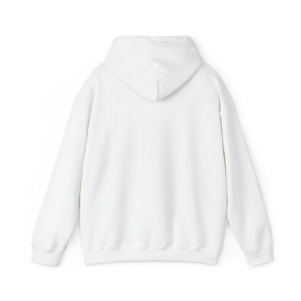 The Lord Is My Shepherd Psalm 23:1 Christian hoodie in white, back mockup
