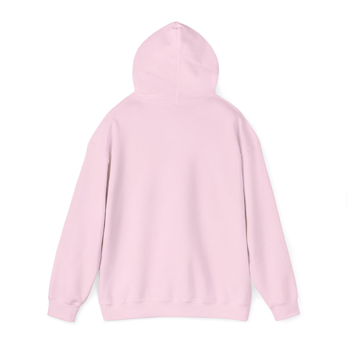 Be Still & Know Wildflower Psalm 46:10 Christian hoodie in light pink, back, hood up mockup