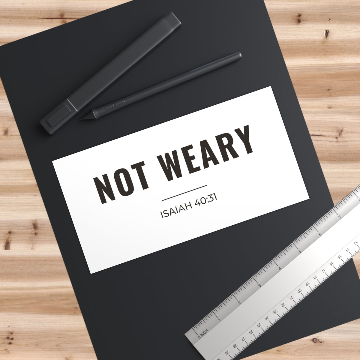 Not Weary Car Decal | Isaiah 40:31