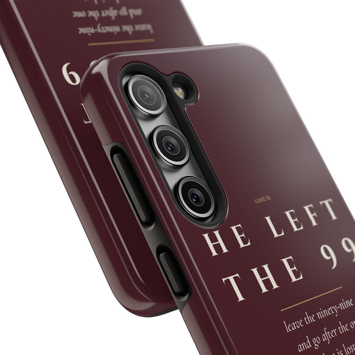 He Left the 99 Phone Case | Luke 15 — Burgundy