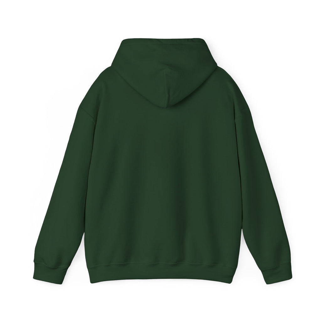 All Things Work Together Romans 8:28 hoodie in forest green, back mockup