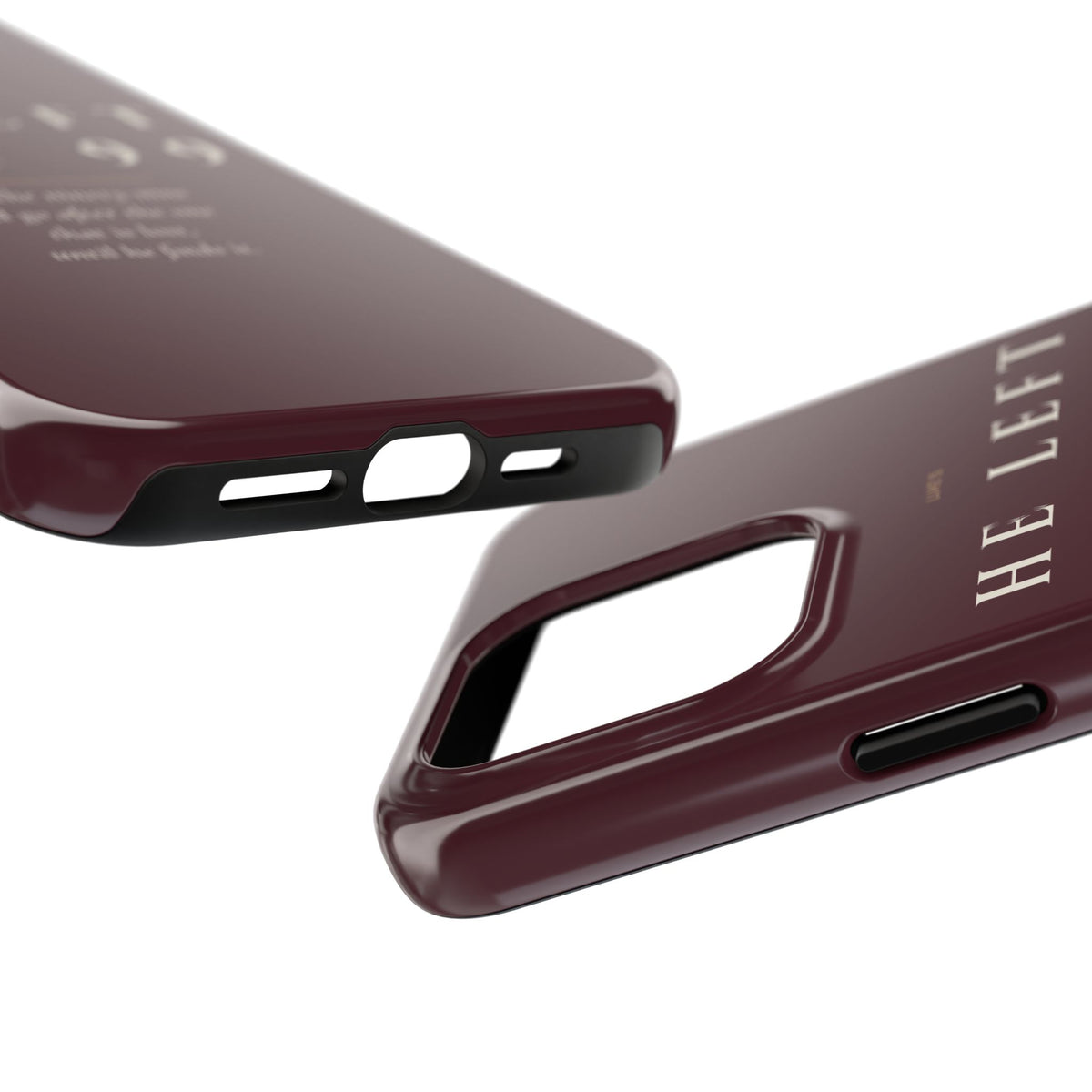 He Left the 99 Phone Case | Luke 15 — Burgundy