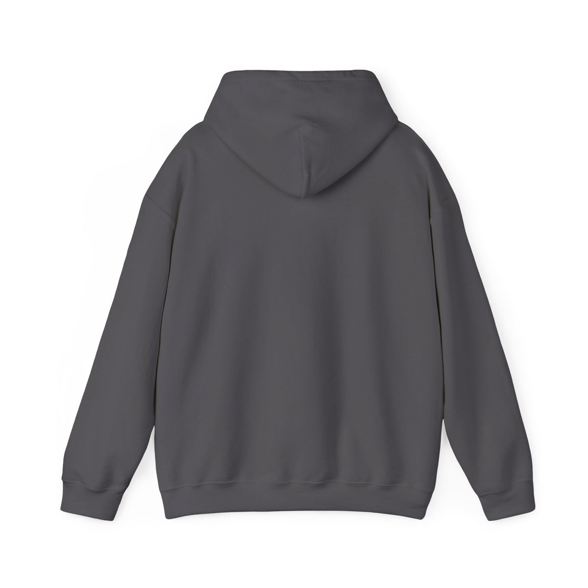 Be Still & Know Wildflower Psalm 46:10 Christian hoodie in charcoal, back mockup