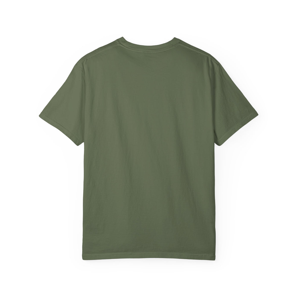 If God Is For Us Romans 8:31 tee in sage, back mockup