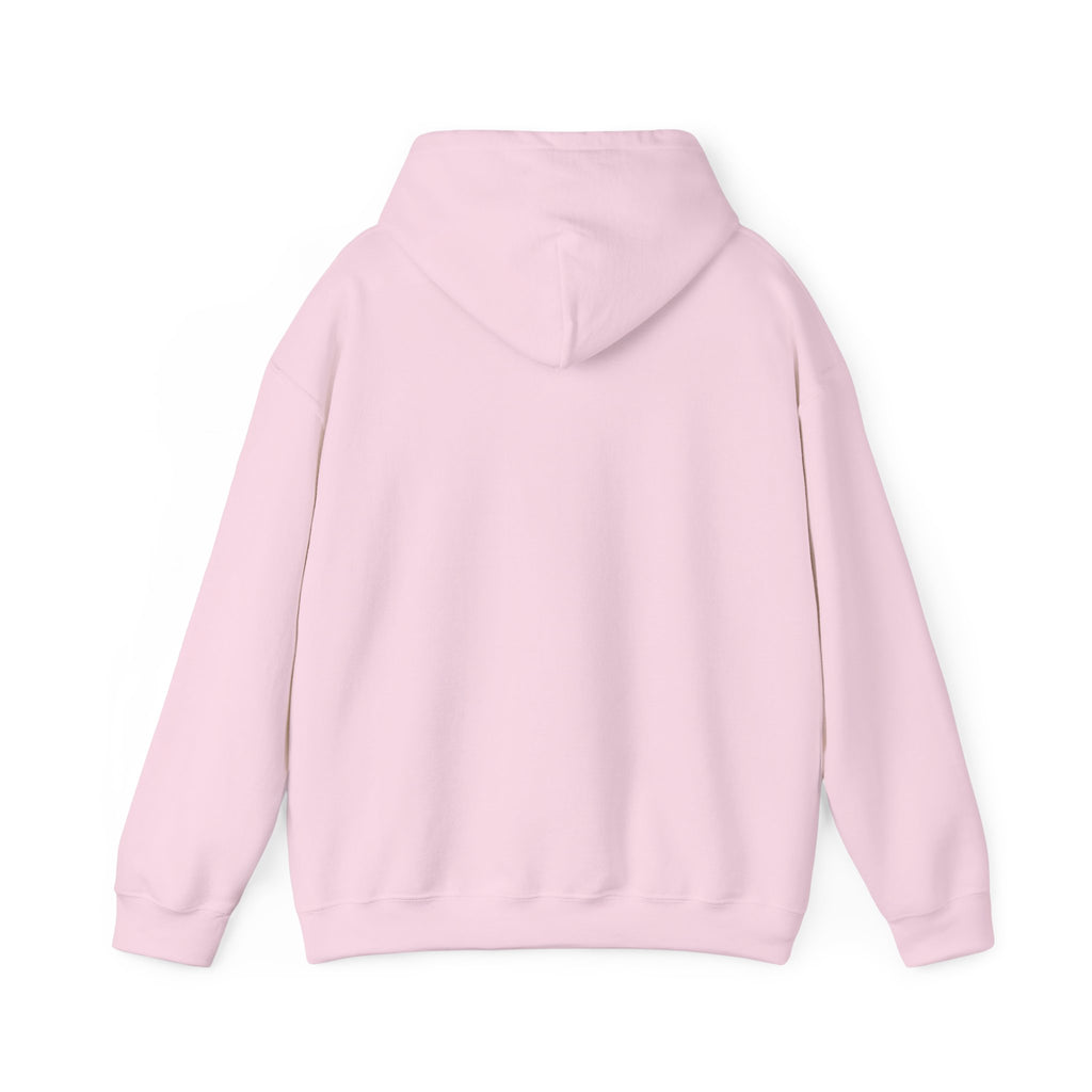 Be Still & Know Wildflower Psalm 46:10 Christian hoodie in light pink, back mockup