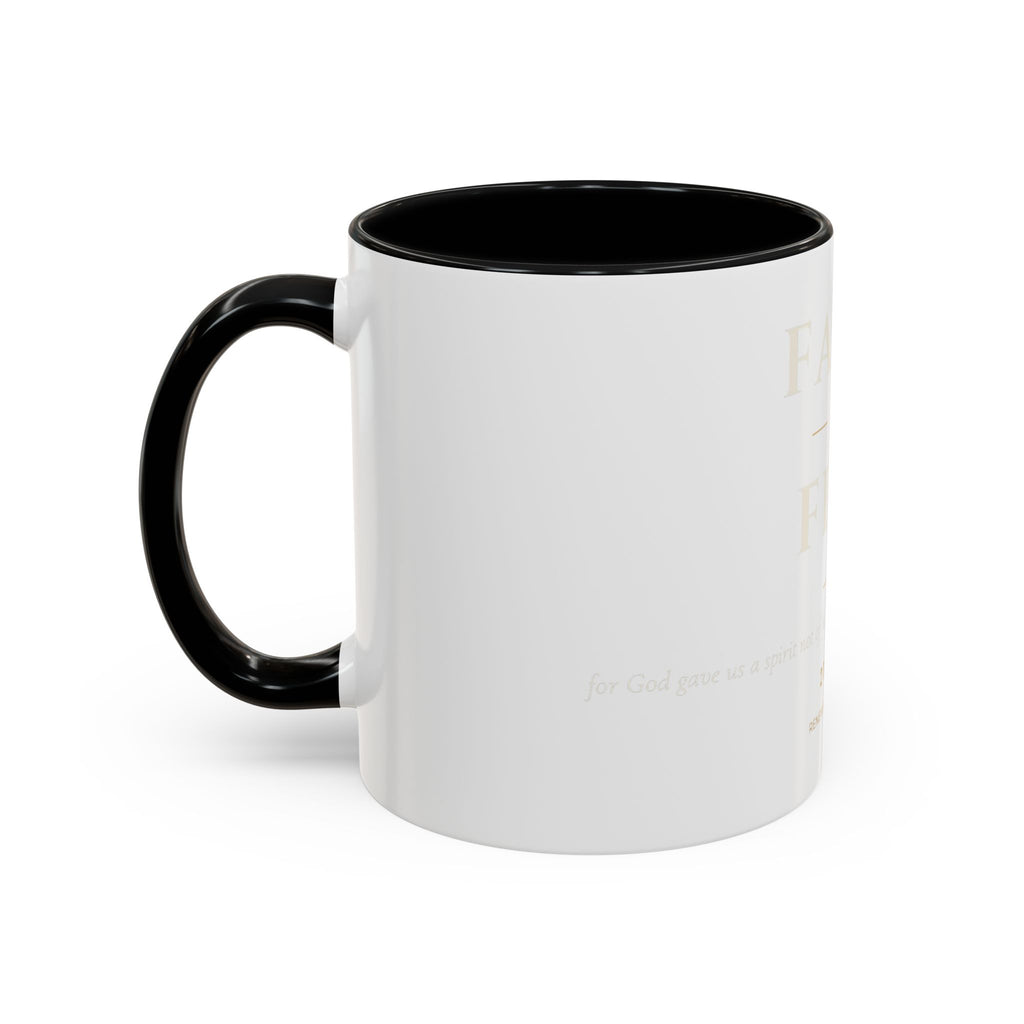 Faith Over Fear – Accent Faith Mug