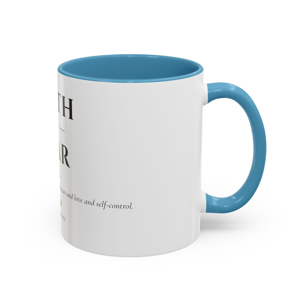 Faith Over Fear – Accent Faith Mug