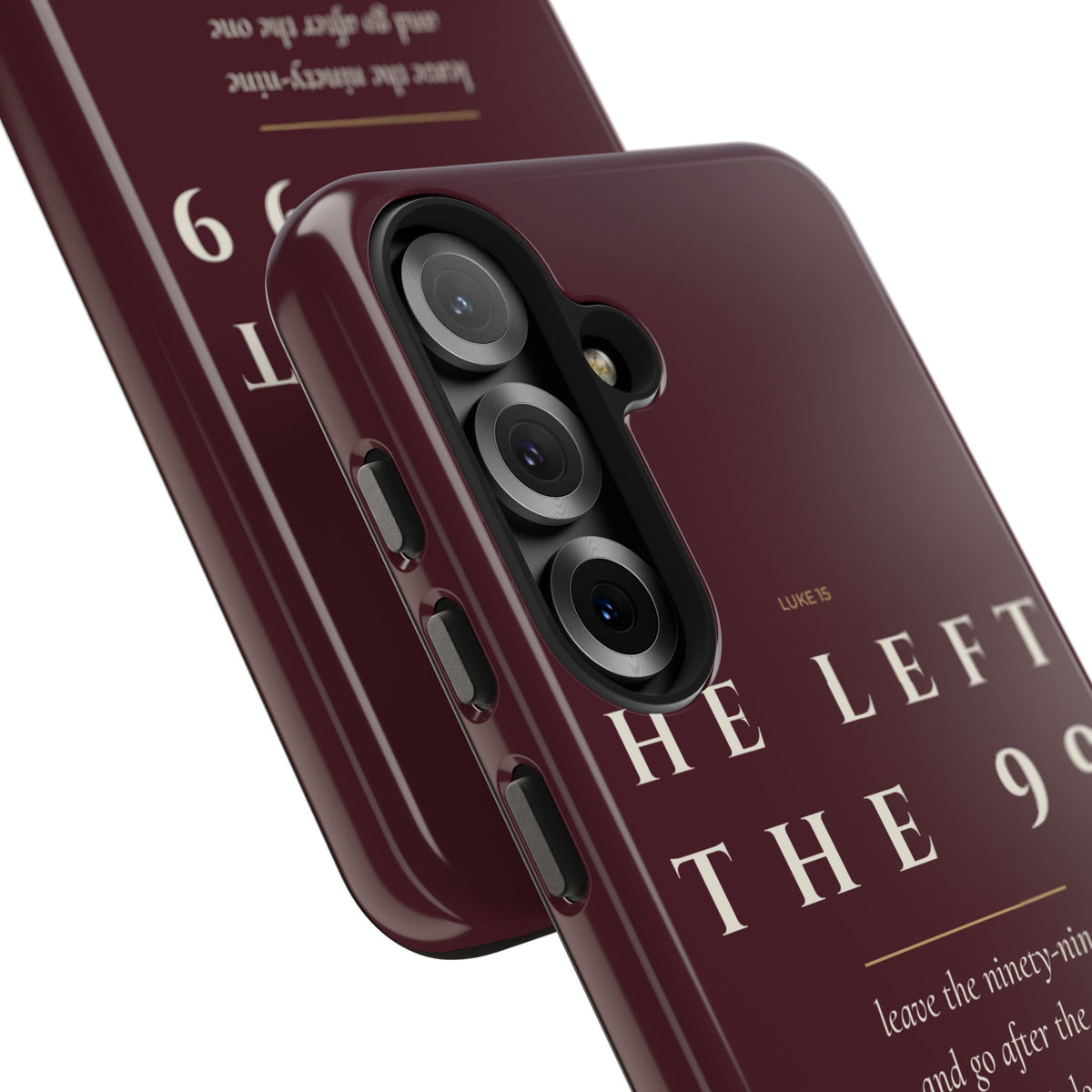He Left the 99 Phone Case | Luke 15 — Burgundy
