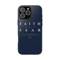 Faith Over Fear Phone Case | 2 Timothy 1:7 — Navy