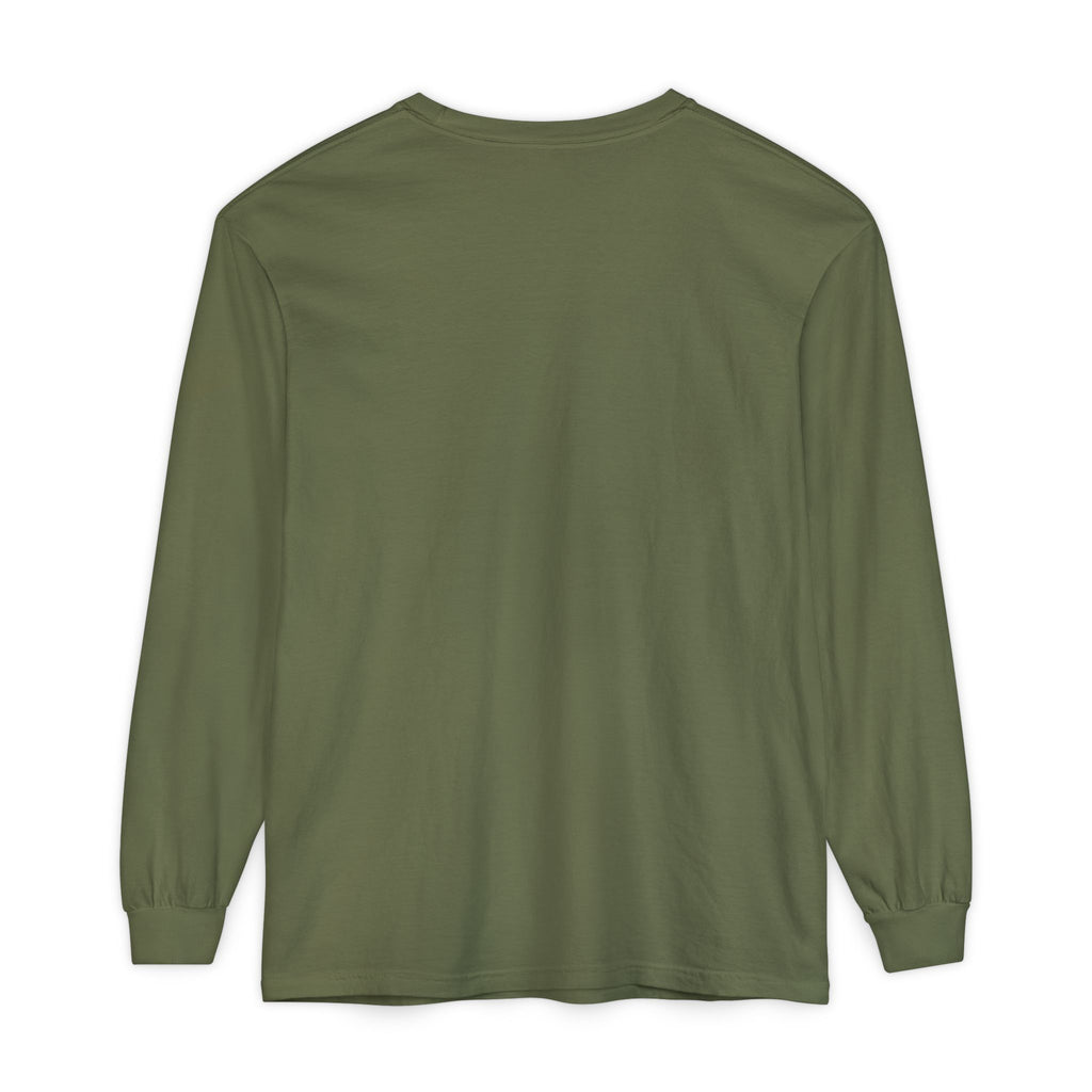 Kept the Faith 2 Timothy 4:7 long sleeve tee in Hemp, back mockup