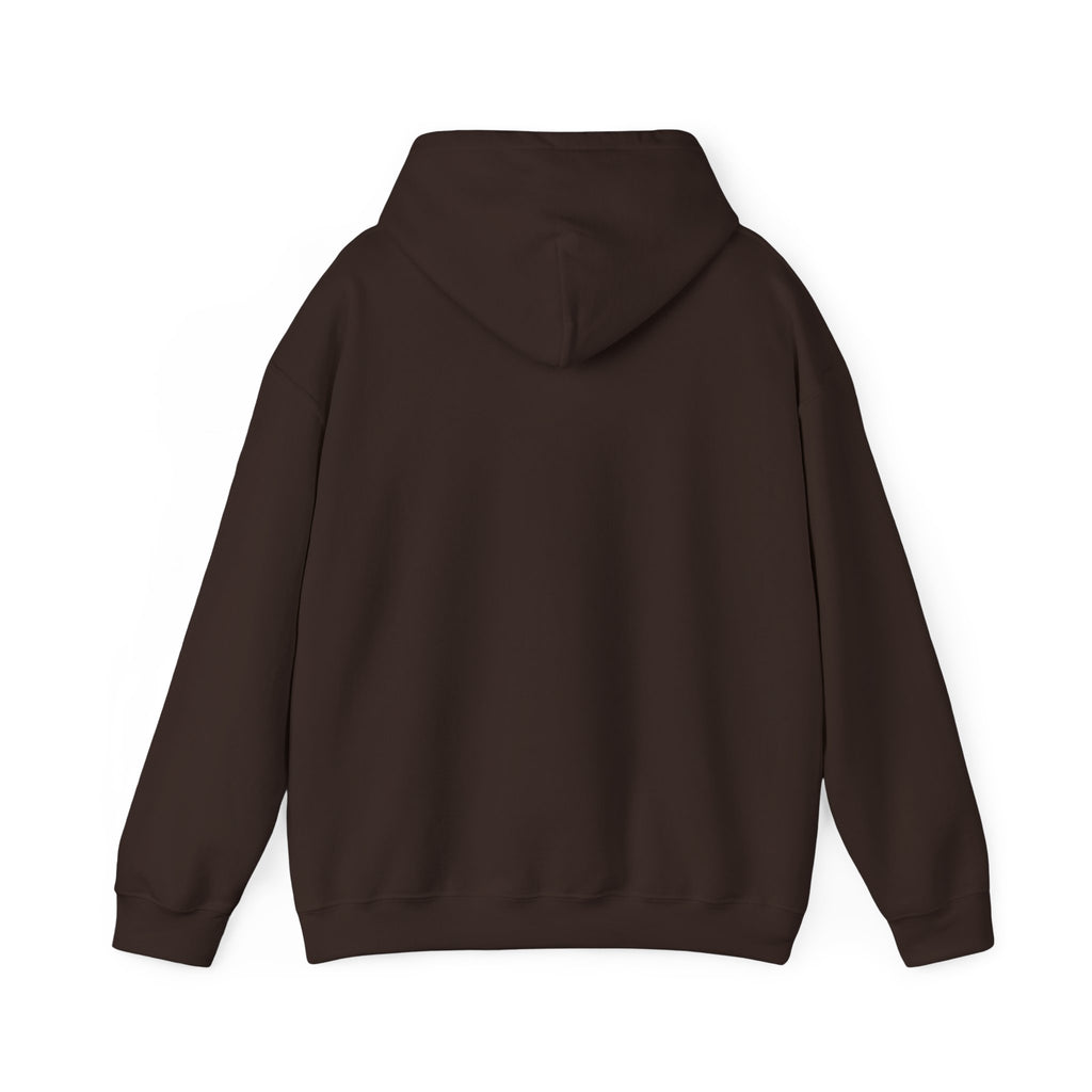 All Things Work Together Romans 8:28 hoodie in dark chocolate, back mockup