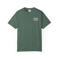 Nothing Can Separate Us Romans 8:38-39 tee in Blue Spruce, front with left-chest logo mockup