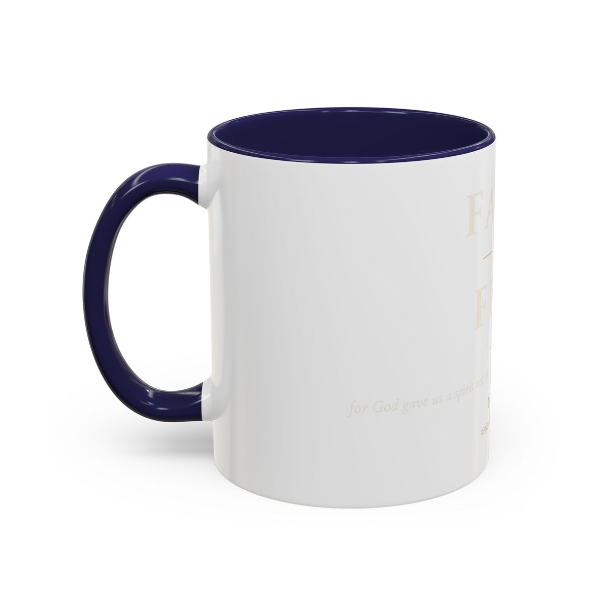 Faith Over Fear – Accent Faith Mug