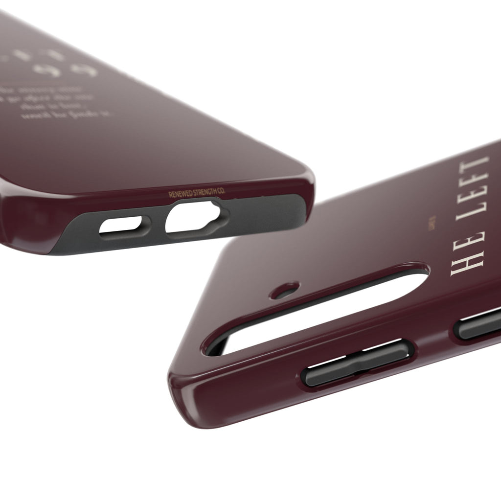 He Left the 99 Phone Case | Luke 15 — Burgundy