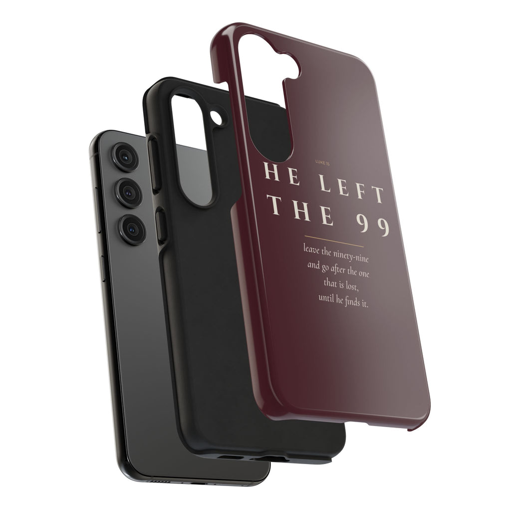 He Left the 99 Phone Case | Luke 15 — Burgundy