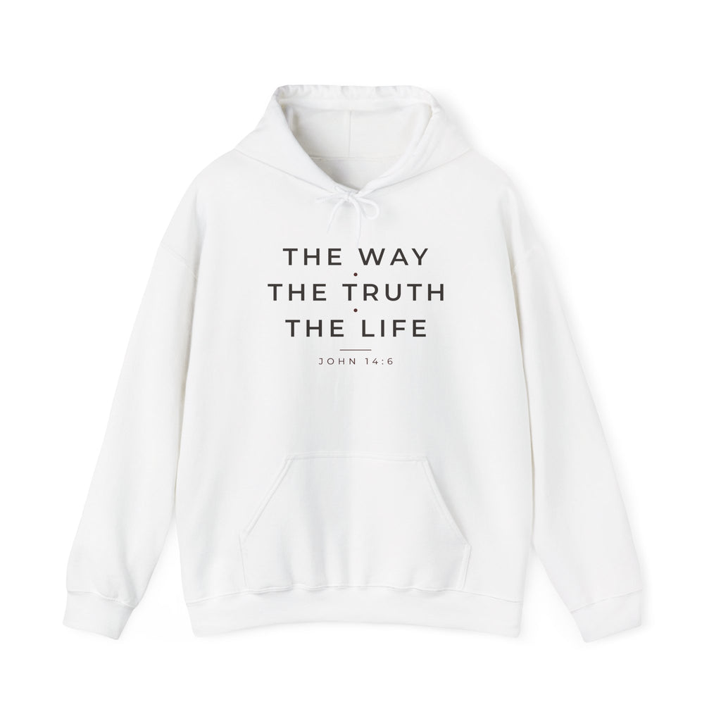 The Way The Truth The Life – John 14:6 Christian Hoodie | Heavy Blend Pullover