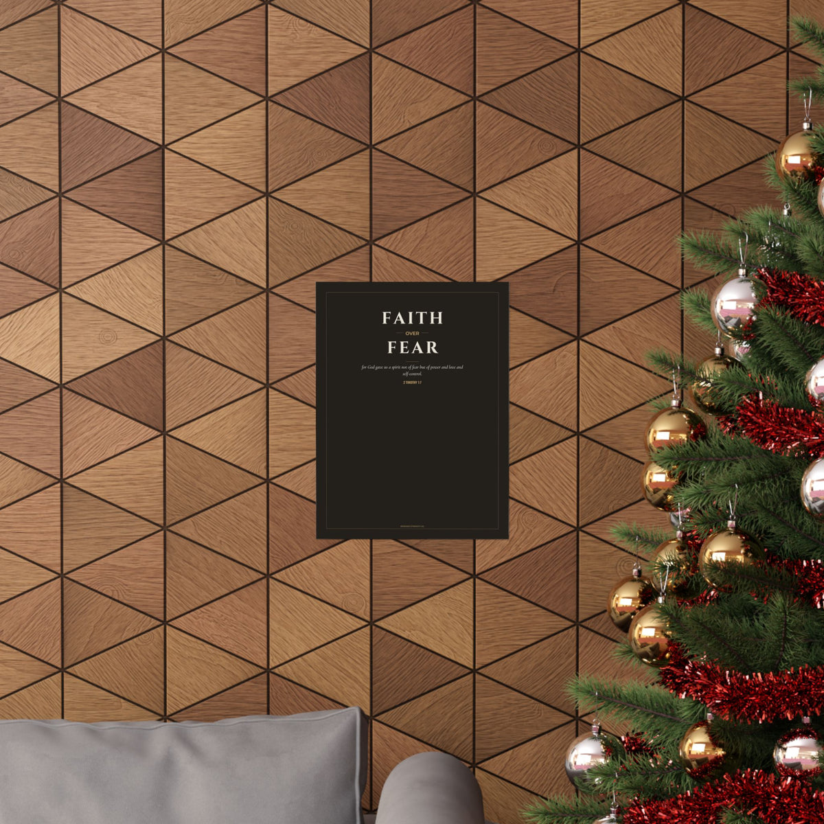 Faith Over Fear Scripture Print | 2 Timothy 1:7