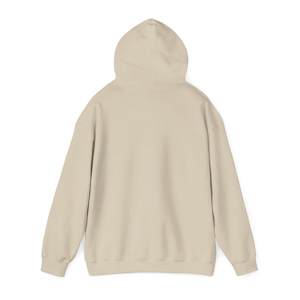 New Every Morning Lamentations 3:22-23 hoodie in sand, back angle mockup