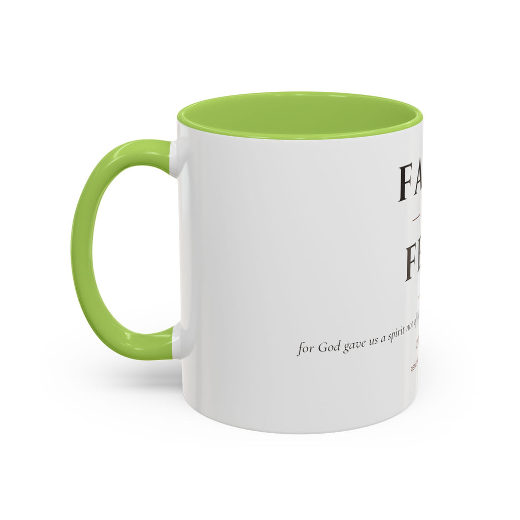 Faith Over Fear – Accent Faith Mug