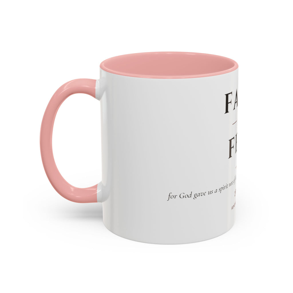 Faith Over Fear – Accent Faith Mug