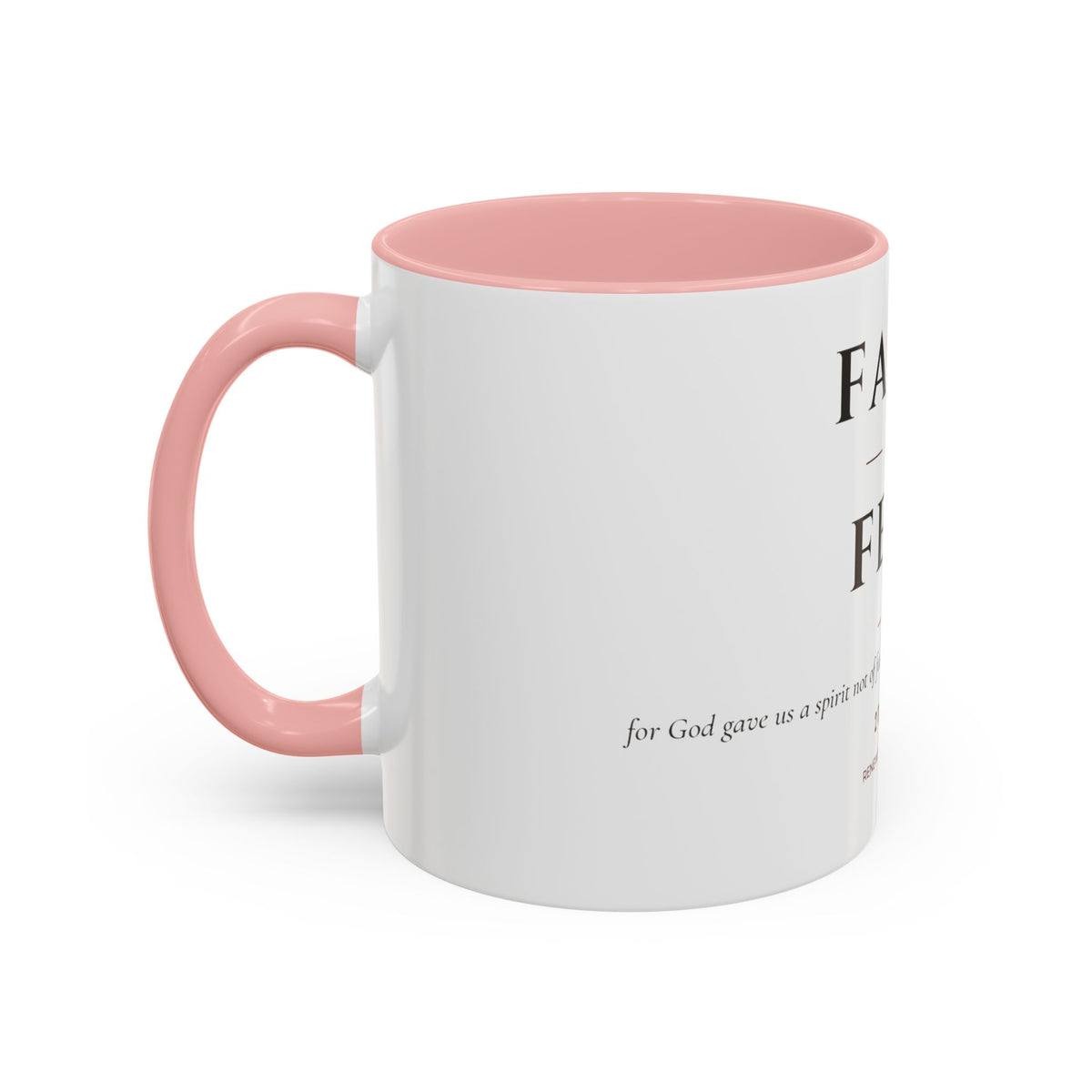 Faith Over Fear – Accent Faith Mug