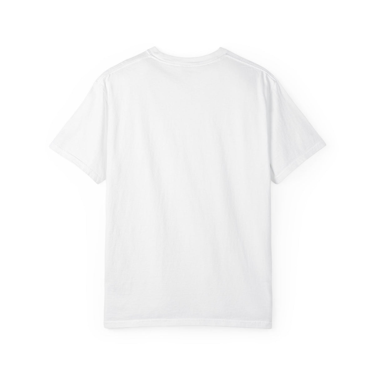 Be Still & Know Wildflower Psalm 46:10 Christian tee in white, back mockup