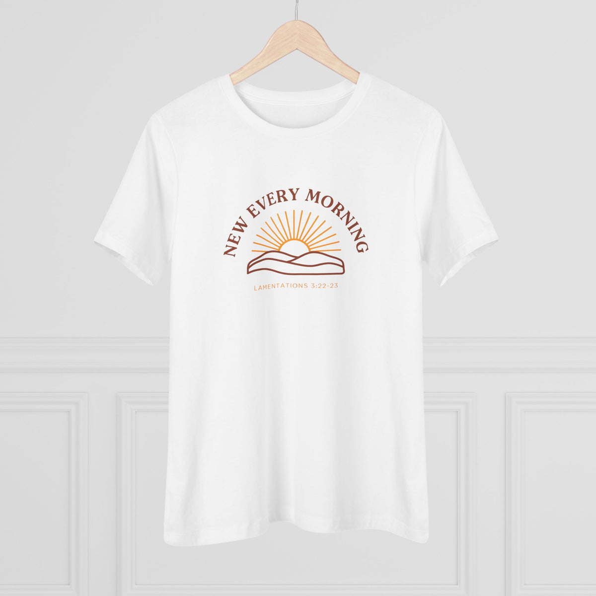 New Every Morning Women's Tee | Lamentations 3:22-23