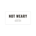 Not Weary Car Decal | Isaiah 40:31