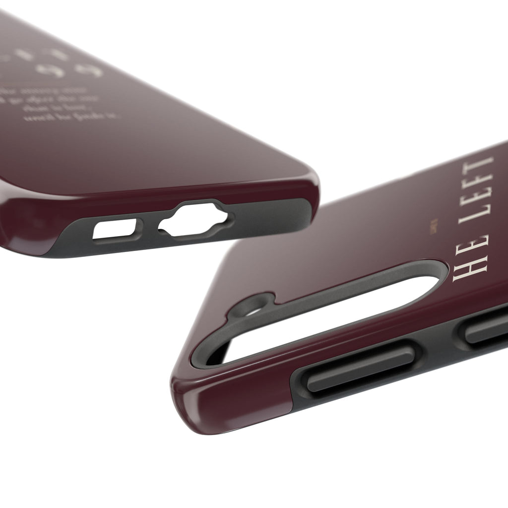 He Left the 99 Phone Case | Luke 15 — Burgundy