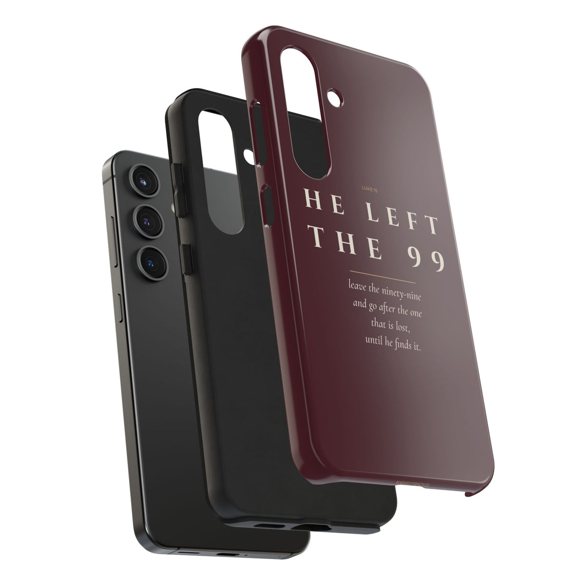 He Left the 99 Phone Case | Luke 15 — Burgundy