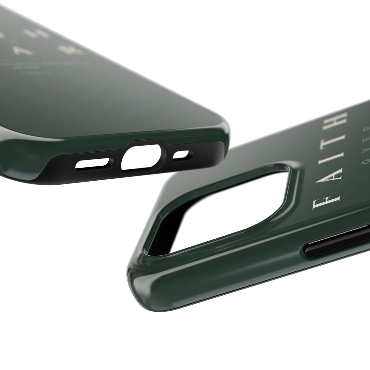 Faith Over Fear Phone Case | 2 Timothy 1:7 — Sage