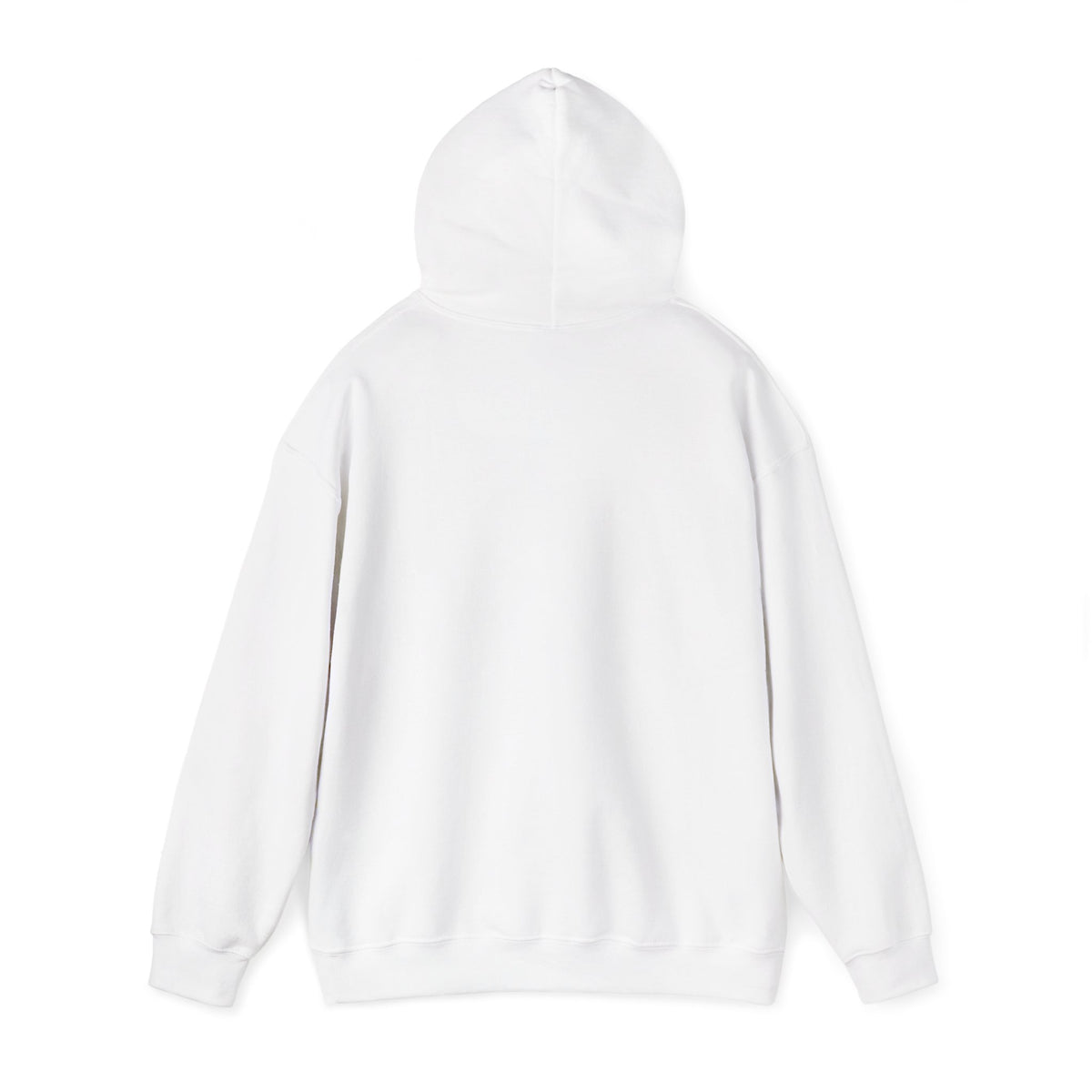 Jesus Is King Christian hoodie in white, back, hood up mockup