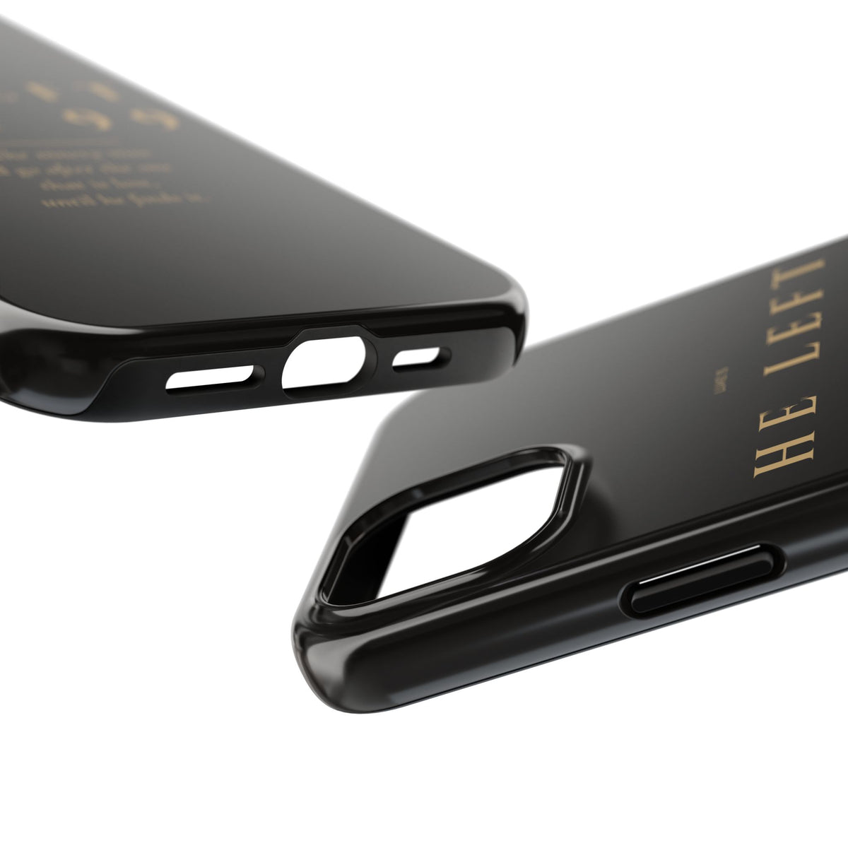 He Left the 99 Phone Case | Luke 15 — Black & Gold