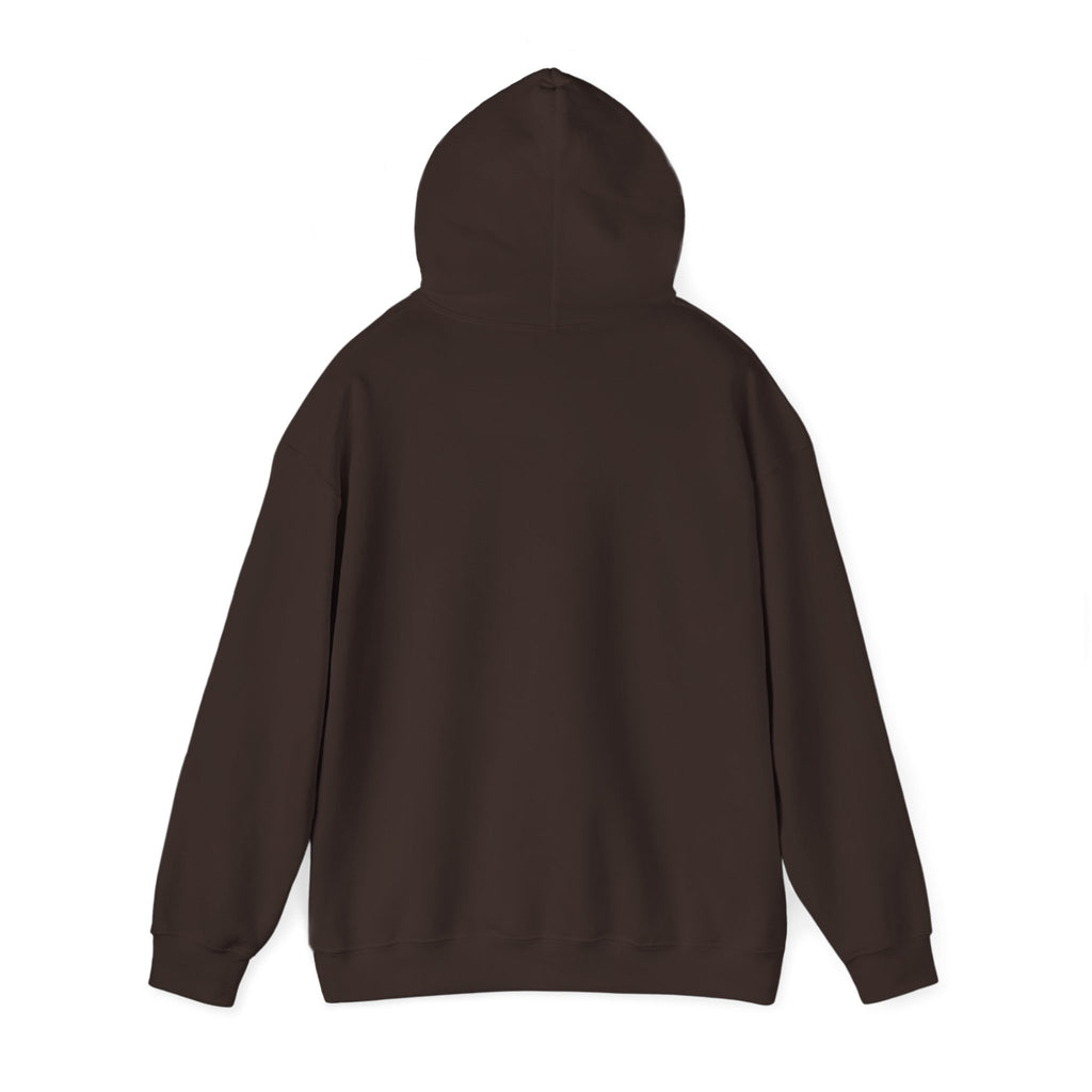 New Every Morning Lamentations 3:22-23 hoodie in dark chocolate, back angle mockup