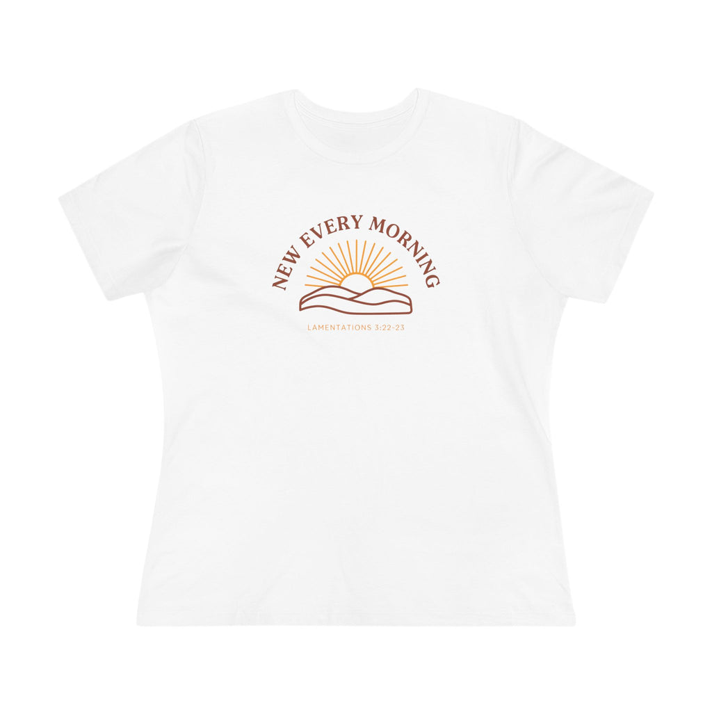 New Every Morning Women's Tee | Lamentations 3:22-23