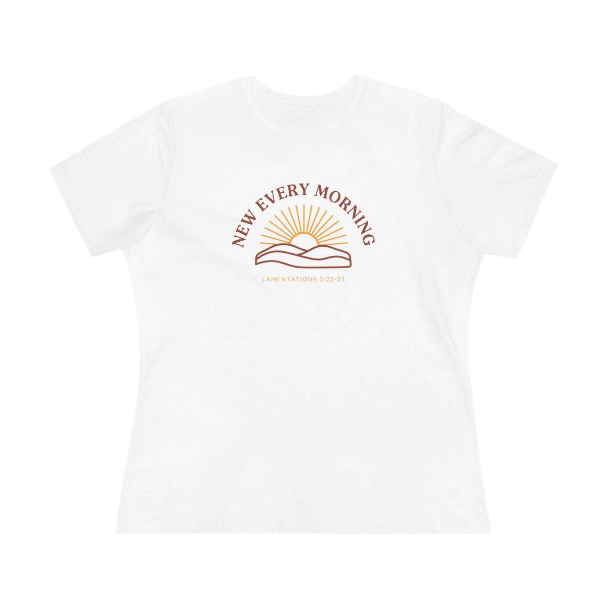 New Every Morning Women's Tee | Lamentations 3:22-23