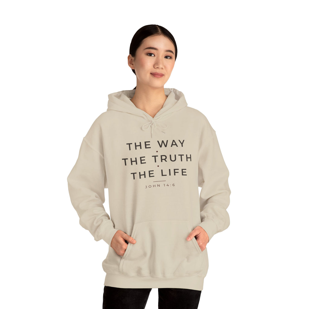The Way The Truth The Life – John 14:6 Christian Hoodie | Heavy Blend Pullover