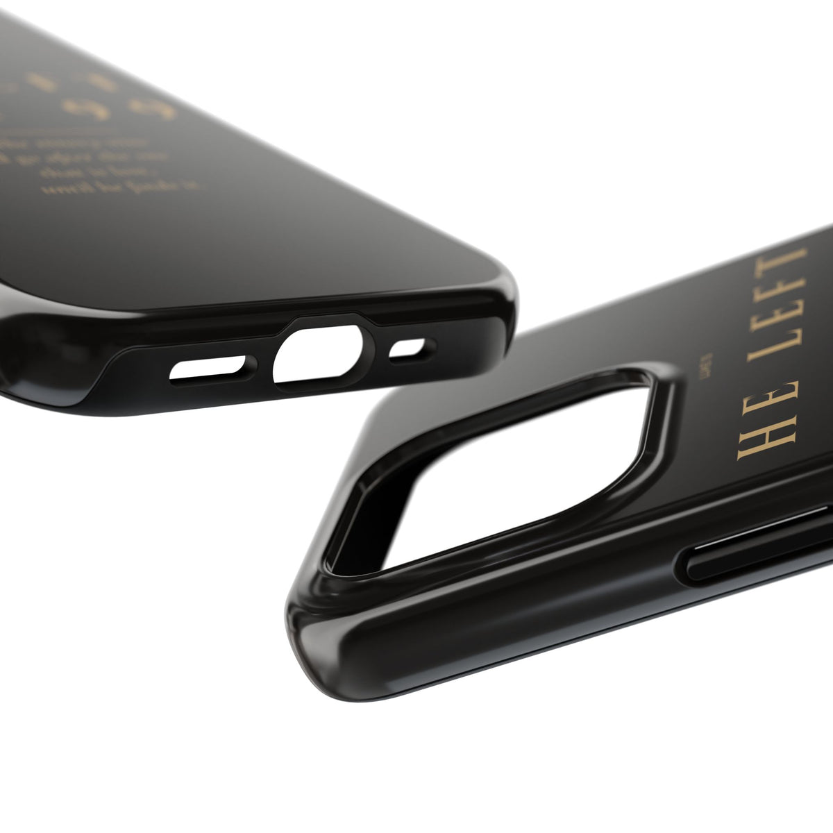 He Left the 99 Phone Case | Luke 15 — Black & Gold