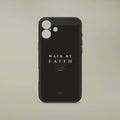 Walk by Faith Colorful Phone Case | 2 Corinthians 5:7 — Black bumper