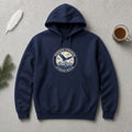 Renew Your Strength Isaiah 40:31 navy hoodie, flat lay